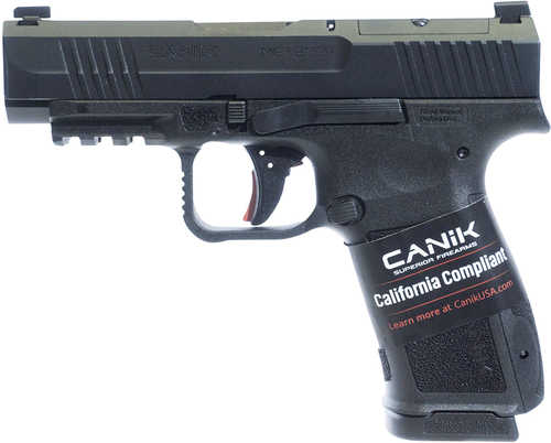 Canik Mete MC9LS *CA Compliant 9mm Luger 10+1 3.63" Black Steel Barrel, Black Nitride Steel Serrated Slide, Black Polymer Frame w/Picatinny Rail, Interchangeable Backstrap Grip