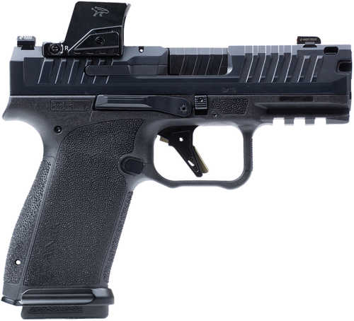Canik Mete MC9 Prime w/Optic 9mm Luger 17+1 3.64" Black Nitride Compensated Barrel, Black Nitride Integrated Compensator/Optic Ready/Serrated Steel Slide, Black Polymer Frame w/Picatinny Rail, MeCanik M04 Red Dot