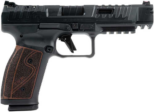 Canik SFx Rival-S Full Size Frame 9mm Luger 18+1 5" Black Steel Barrel, Black Steel Optic Ready/Ported/Serrated Slide, Black Steel Frame w/Picatinny Rail, Rosewood Grip