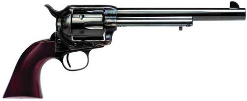 Cimarron U.S. Calvary Buffalo Soldier 45 Long Colt 6 Shot 7.50" Blued Barrel & Cylinder, Color Case Hardened Steel Frame, Walnut Grip, Exposed Hammer, US Markings