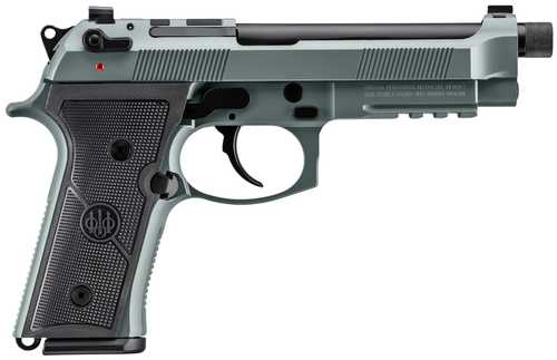 Beretta USA M9A4 Overlanding Full Size Frame 9mm Luger 10+1 5.10" Black Threaded Barrel, Lunar Cerakote Steel Optic Ready/Serrated Slide, Lunar Cerakote Aluminum Frame w/Beavertail & Picatinny Rail, Ambidextrous