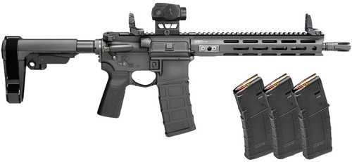 Springfield Armory SAINT Victor V2 Gear Pac 5.56 NATO 30+1 11.50" Black Melonite Barrel, M-LOK Handguard, Black Hardcoat Anodize Aluminum Receiver w/Picatinny Rail, Black Polymer SB Tactical SBA3 Brace, B5 P Type 23 Grip