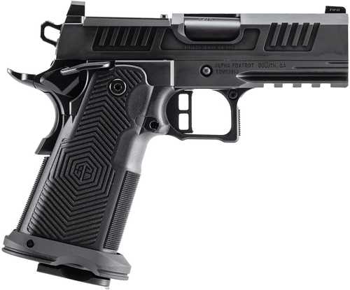 Alpha Foxtrot AF1911 Romulus Sub-Compact 9mm Luger 20+1 3.50" Black Bull Ramped Barrel, Black DLC Stainless Steel Optic Ready/Serrated Slide, Black DLC Stainless Steel Frame w/Beavertail & Picatinny Rail, Polymer Grip, RMR/RMSc Footprint