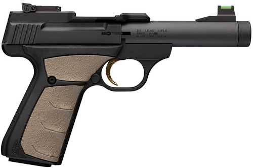 Browning Buck Mark Micro Bull SR 22 LR 10+1 4.40" Matte Black Threaded Bull Barrel, Matte Black Alloy Frame, Black/FDE Overmolded UFX Grip, RMSc Footprint