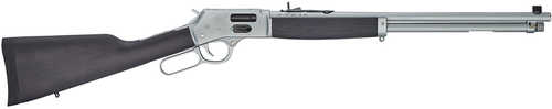 Henry Big Boy All Weather Side Gate Full Size 44 Mag 10+1 20" Hard Chrome Plated Round Barrel, Satin Hard Chrome Steel Drilled & Tapped Receiver, Stained Hardwood Fixed Stock, Right Hand