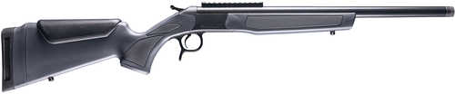 CVA Scout Compact 300 Blackout 1rd 16.50" Blued Threaded Barrel, Blued Picatinny Rail Receiver, Stealth Gray Fixed Synthetic Stock