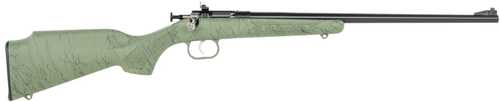 Crickett My First Rifle Gen2 22 LR 1rd 16.13" Blued Single Shot Barrel, Drilled & Tapped Receiver, Green w/Black Webbing Fixed Synthetic Stock