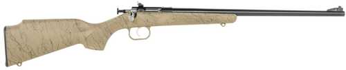 Crickett My First Rifle Gen2 22 LR 1rd 16.13" Blued Single Shot Barrel, Drilled & Tapped Receiver, Tan w/Black Webbing Fixed Synthetic Stock