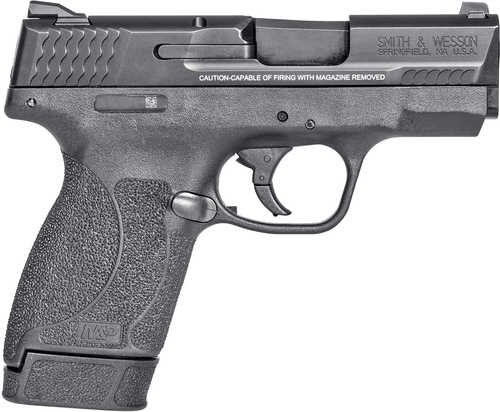Smith & Wesson M&P M2.0 Shield Compact Slim Frame .45 ACP 7+1 3.30" Black Armornite Barrel, Black Armornite Stainless Steel Serrated Slide, Black Polymer Frame & Textured Grip, Manual Safety