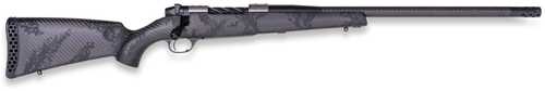 Weatherby Mark V Backcountry Guide TI 7mm BC 3+1 16" + 2" Graphite Black Cerakote Fluted Threaded Barrel, Titanium Drilled & Tapped Receiver, Exposed Carbon w/Carbide Black Accents Fixed Peak 44 Blacktooth Carbon Fiber Stock, Right Hand