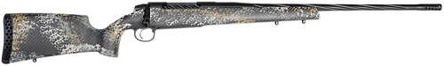Weatherby 307 Alpine ST Full Size 308 Win 4+1 22" Graphite Black Cerakote Spiral Fluted Threaded Barrel, Steel Drilled & Tapped Receiver, Carbon Fiber w/Gray, Light Gray & Gold Sponge Accents Fixed Peak 44 Bastion Carbon Fiber Stock, RH