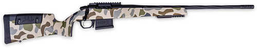 Weatherby 307 Hush 257 Weatherby Mag 5+1 24" Graphite Black Cerakote Fluted Threaded Barrel, Graphite Black Cerakote Picatinny Rail Steel Receiver, Adj Cheek Piece & LOP Hush Tundra Camo Synthetic Stock, Ambidextrous, 2" Muzzle Brake