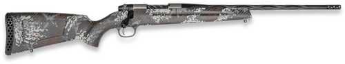 Weatherby Mark V Capra 25 Creedmoor 2+1 17" Graphite Black Cerakote Fluted Threaded Barrel Titanium Receiver Drilled & Tapped Receiver Exposed Carbon w/Gray, White & Rust Sponge Accents Fixed Peak 44 Bastion Carbon Fiber Stock Right Hand