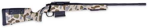 Weatherby 307 Hush 25 Creedmoor 5+1 22" Graphite Black Cerakote Fluted Threaded Barrel & Steel Receiver w/Picatinny Rail, Hush Tundra Camo Adj Cheek Piece & LOP Synthetic Stock, Ambidextrous