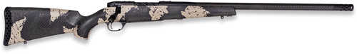 Weatherby Mark V Backcountry Guide 7mm BC BSF Carbon Graphite Black Cerakote/Peak 44 Blacktooth Exposed Carbon Fiber w/ Olive Green/Backpack Sponge Stock