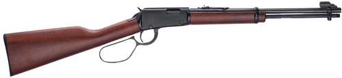 Henry Classic Carbine 22 WMR 10+1 16.50" Blued Round Barrel, Black Aluminum Grooved Receiver, American Walnut Straight Grip Stock