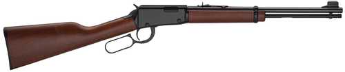 Henry Classic Youth 22 WMR 10+1 16.50" Blued Barrel, Black Aluminum Grooved Receiver, American Walnut Straight Grip Stock