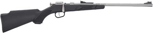 Henry Mini Bolt Youth 22 S/L/LR 1rd 16.25" Matte Stainless Steel Barrel, Matte Drilled & Tapped Stainless Steel Receiver, Black Fixed w/Pistol Grip Synthetic Stock, Right Hand
