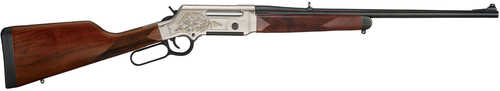 Henry Long Ranger Deluxe Full Size 223 Rem/5.56x45mm NATO 5+1 20" Blued Steel Barrel, Engraved Nickel-Plated w/24K Gold Inlay Steel Receiver, American Walnut Stock Right Hand