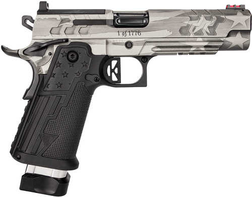 Kimber 2K11 Independence Limited Edition 45 ACP 13+1 5" Black DLC Fluted Barrel, Flag Theme Cerakote Stainless Steel Optic Ready/Serrated Slide & Frame w/Beavertail & Picatinny Rail, Black Kelvar/Carbon Fiber Grip, RMR Footprint