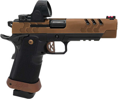 Kimber 2K11 Target w/Optic 9mm Luger 20+1 5" Coyote PVD Stainless Steel Barrel, Coyote PVD Lightening Cut/Serrated Stainless Steel Slide, Black DLC Stainless Steel Frame w/Beavertail & Picatinny Rail, Aluminum Grip, Trijicon SRO