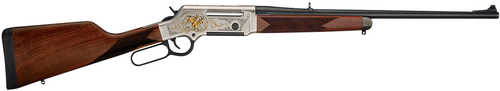 Henry Long Ranger Wildlife Full Size 243 Win 4+1 20" Blued Steel Barrel, Engraved Nickel-Plated w/24K Gold Inlay Steel Receiver, American Walnut Stock Right Hand