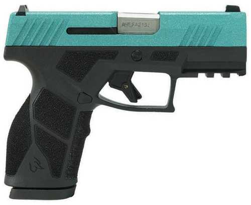 Taurus GX2 "Robins Egg Blue Glitter" Handgun 9mm Luger 13Rd Magazines (2) 3.38" Barrel Black Frame/Custom Slide