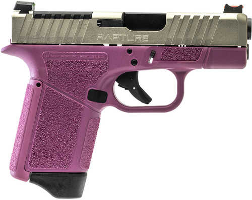 Gforce Rapture Sub-Compact Frame 9mm Luger 12+1 3.25" Black Steel Barrel, Nickel Steel Optic Cut/Serrated Slide, Pink Cerakote Polymer Frame, Shield RMSc/RMR Footprint