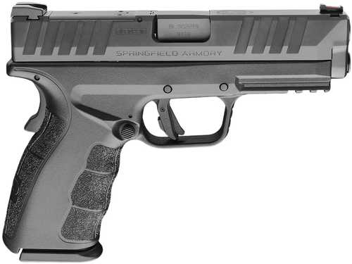 Springfield Armory XD MOD4 9mm Luger 10+1 4" Black Melonite Steel Barrel & Optic Ready/Serrated Slide, Black Polymer Frame w/Picatinny Rail, Textured Grip