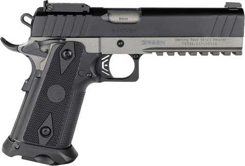 Girsan 395029 Witness2311 9mm Luger 20+1 5" Stainless Bull Barrel, Black Cerakote Optic Ready/Serrated Steel Slide, Tungsten Cerakote Steel Frame w/Beavertail & Picatinny Rail, Black Polymer Grip, Ambidextrous