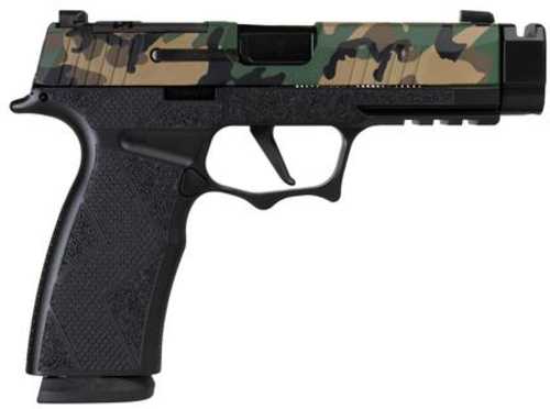 Sig Sauer P365 XMACRO TACOPS "Muilticam" Slide Handgun 9mm Luger 17rd Magazines(3) 3.7" Barrel w/Comp