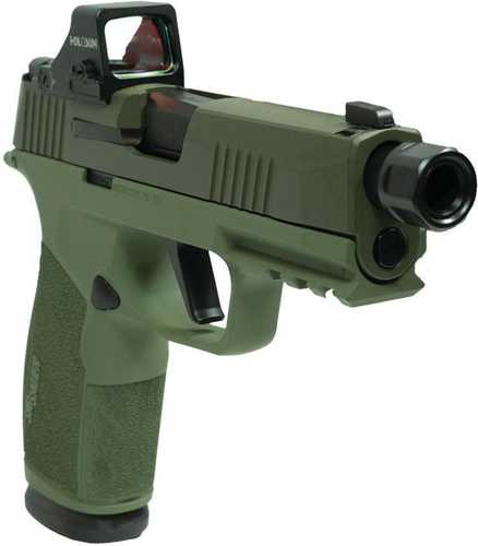 Sig Sauer P365 XMacro Handgun 9mm Luger 17rd Magazines (2) 3.7" Barrel Two Tone Green TB with Optic - ON SALE!