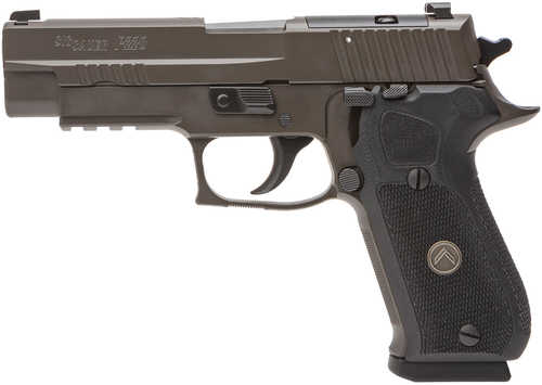 Sig Sauer P220 Legion Full Size Frame 45 ACP 8+1 4.40" Legion Gray Cerakote Stainless Steel Optic Ready/Serrated Slide & Aluminum Frame w/Beavertail & Picatinny Rail, Black G10 w/Legion Medallion Grip, RMR/DeltaPoint/Sig Romeo2 Footprint