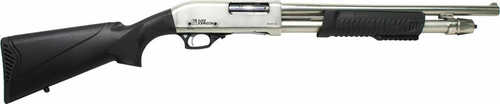 Iver Johnson Arms Shotgun 12 Gauge 3" Chamber 18" Barrel Satin Nickel Synthetic Stock