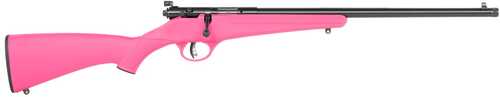 Savage Arms Rascal F-SR 22 LR 1rd 16.13" Matte Black Single Shot Threaded Barrel, Pink Synthetic Stock, Right Hand