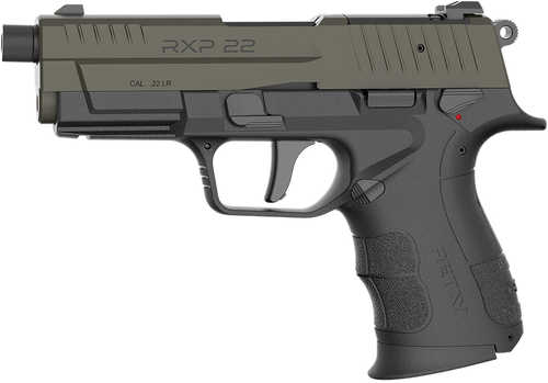 Retay USA RXP 22 LR 10+1 4" Threaded Barrel, OD Green Cerakote Optic Ready/Serrated Slide, Black Cerakote Polymer Frame w/Accessory Rail, RMR/RMSc Footprint