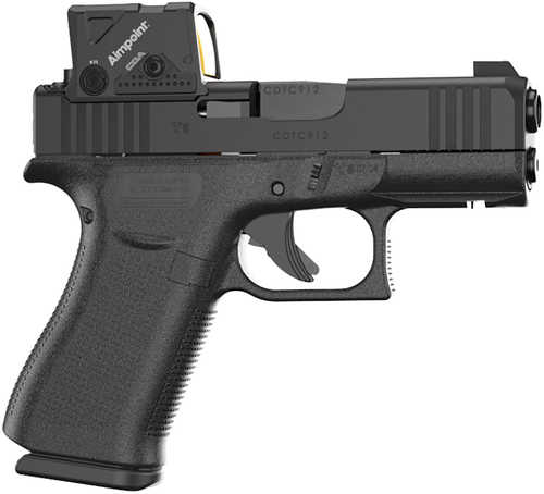 Glock G43X w/Aimpoint Slim Sub-Compact Frame 9mm Luger 10+1 3.41" Black GMB Barrel, Black nDLC MOS Cut/Serrated Steel Slide, Black Polymer Frame w/Picatinny Rail, Black Textured Polymer Grip, Aimpoint COA 3.5 MOA Red Dot, Ambidextrous