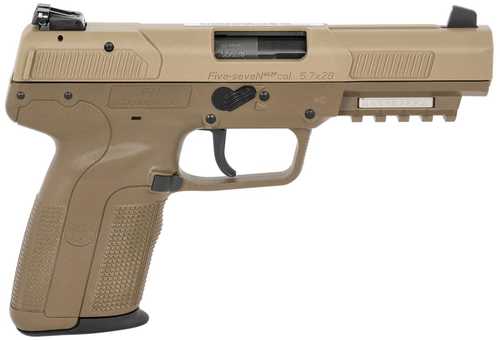 FN America Five-Seven Semi-Auto Pistol 9mm Luger 4.8" Barrel (1)-10Rd Mag Flat Dark Earth Polymer Finish