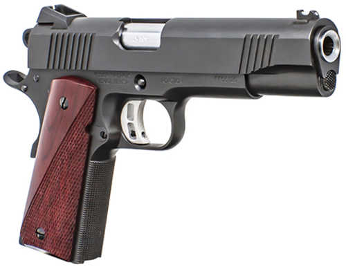 Fusion Firearms 1911 Series 70 colt design pistol, 5 in barrel, 8 rd capacity, red cocobolo hardwood finish