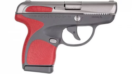 Taurus Spectrum Pistol 380 Acp 2.8" Barrel 6 Round Fixed Sights Red / Gray Finish
