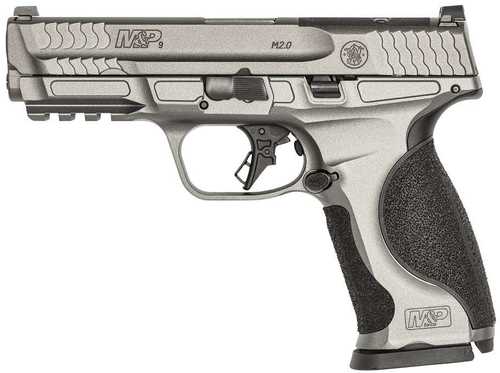 S&W M&P9 M2.0 Metal 9MM pistol, 4.25 in barrel, 17 rd capacity, grey polymer finish