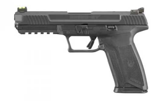 Ruger 57 Pro Semi-Auto Pistol 5.7x28mm 4.94" Barrel 2-20Rd Mags Adj. Sights Black Polymer Grips