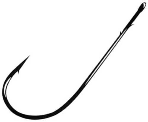 Gamakatsu / Spro Superline Worm Hook Black Round Bend 4/0 5Pk Md#: 46414