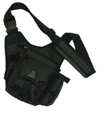 Bob Allen Tactical Shoulder Bag 12.5"x10"x3.5" Black, Md: 200B