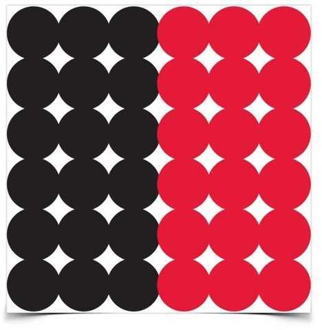Birchwood Casey Dirty Bird Repair Pasters for Paper Targets 1In 216Red/216Blk TGT 34118