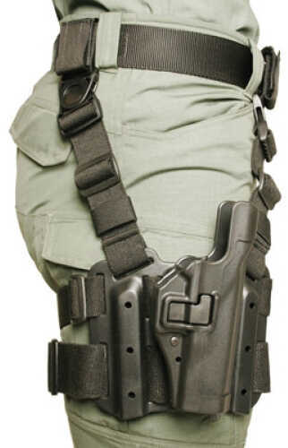 BlackHawk Products Group SERPA Tactical Level 2 Holster Matte - Right Handed Size:00 for Glock 17/19/22/23/31 430500BK-R