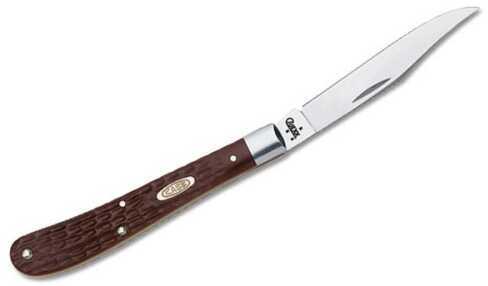 Case Cutlery Brown Synthetic Handle Series 61048 Stainless Steel Barehead Slimline Trapper 00135