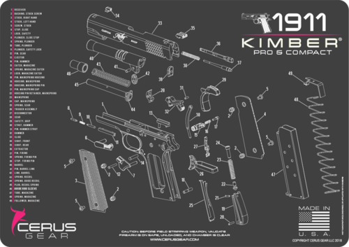 CERUS GEAR Kimber Comp And Pro Schematic Pink-img-0