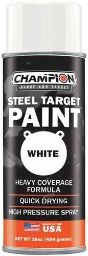 Champion Traps And Targets Ar500 Steel Spray Paint 16oz White Can