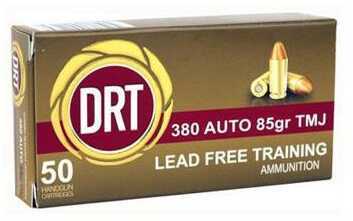 Click to see larger image. 380 ACP 50 Rounds Ammunition Dynamic Research Technologies 85 Grain Full Metal Jacket
